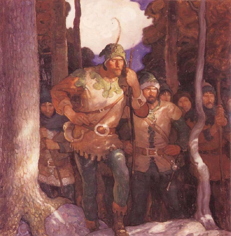 NC Wyeth Robin Hood and the Men of Greenwood oil painting picture